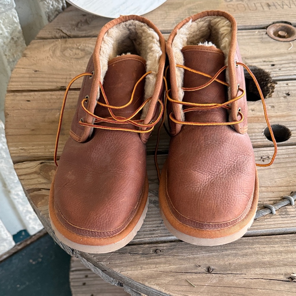 UGG Men's Tan Leather Boots